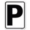 Signmission Sign with Letter P Heavy-Gauge Aluminum Rust Proof Parking Sign A-1824-22934 - alternate 1